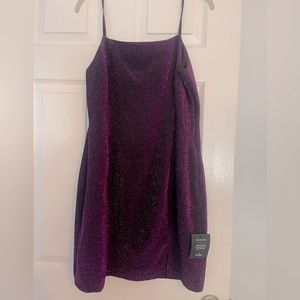 Lulus Sparkly Purple Mini Dress